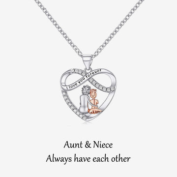 For Niece - S925 Infinity Heart Necklace
