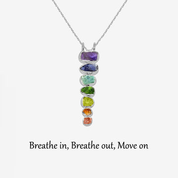 Breathe in Breathe out Move on Necklace