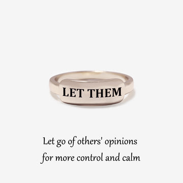 Let Them Dainty Bar Ring