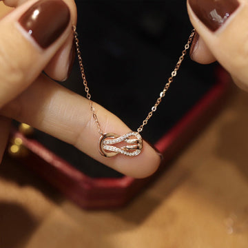 For granddaughter- S925 Knot Infinity Necklace