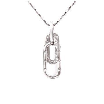 S925 The Love Between Aunt & Niece is Forever Sterling Silver Circle Necklace