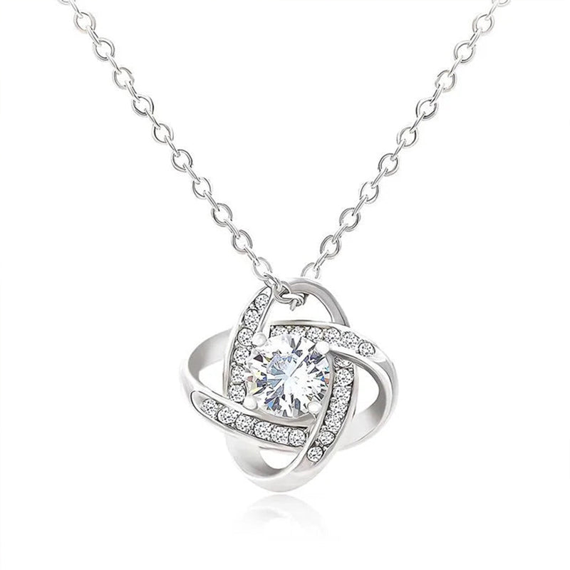 For Daughter - S925 I Am Always With You Knot Necklace