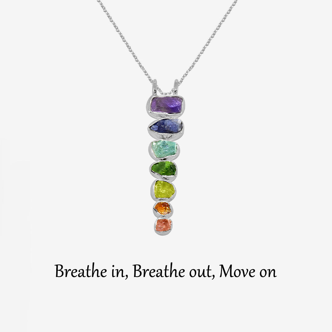 Breathe in Breathe out Move on Necklace