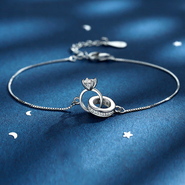 For Wife - S925 Interlocking Bracelet