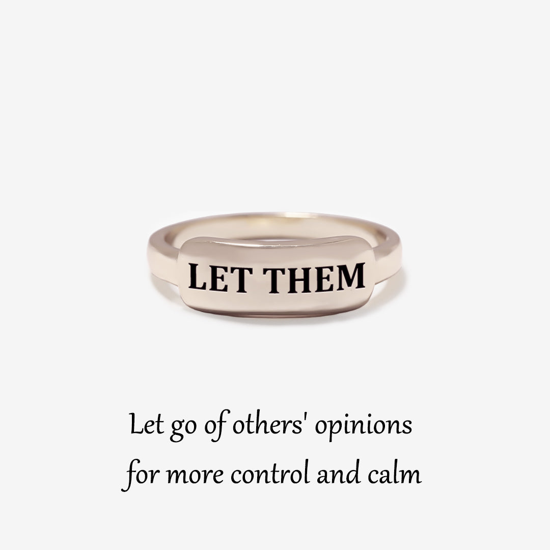 Let Them Dainty Bar Ring