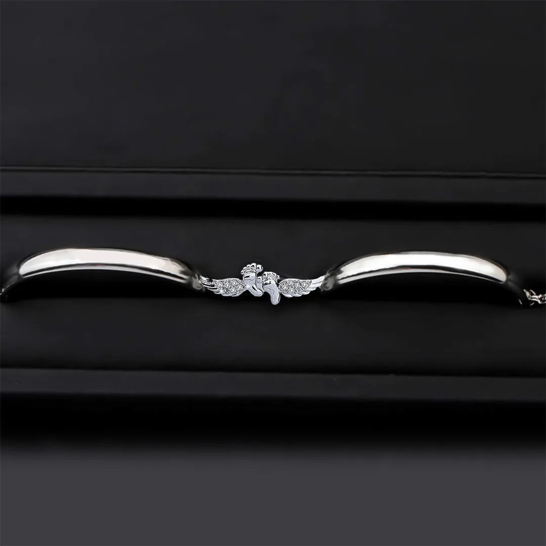 For Memorial - Mama of An Angel Wing Bracelet