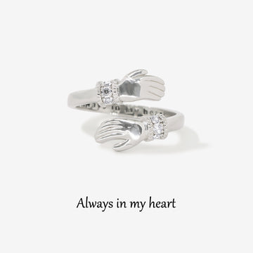 For Granddaughter - I Squeezed This Hug Ring Really Tight And Filled It With My Love And Light Hug Ring