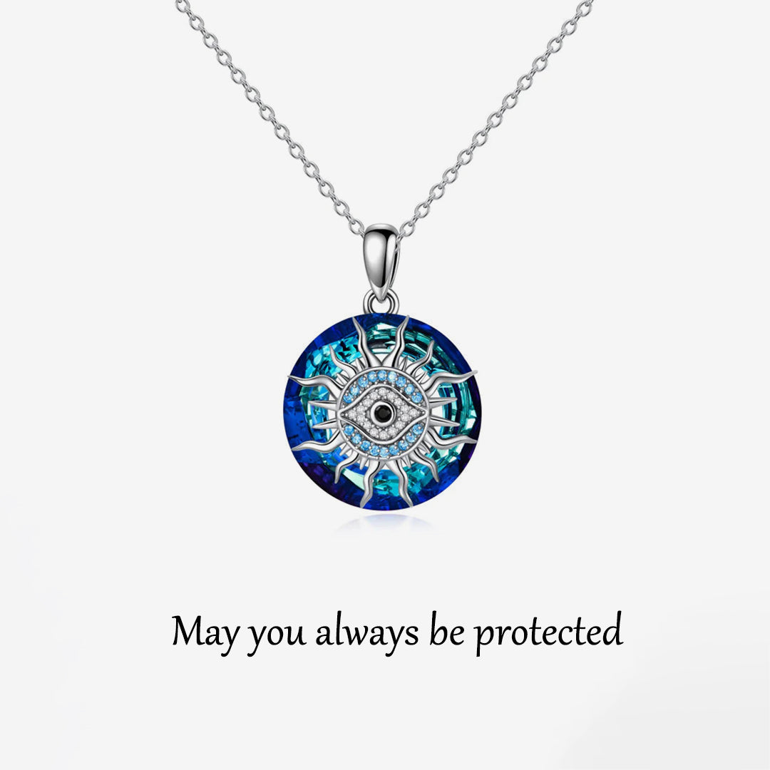 S925 May You Always be Protected Evil Eye Necklace