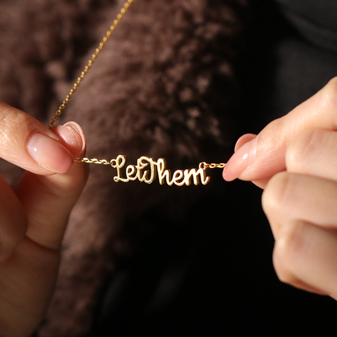 Let Them Cut-style Necklace