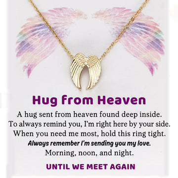 For Memorial - Hug from Heaven Wings  Necklace
