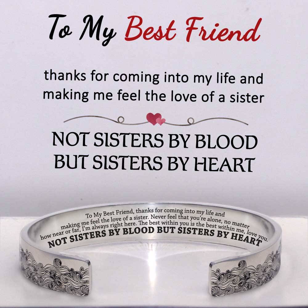 For Friends - Thanks For Coming To My Life Wave Cuff Bracelets