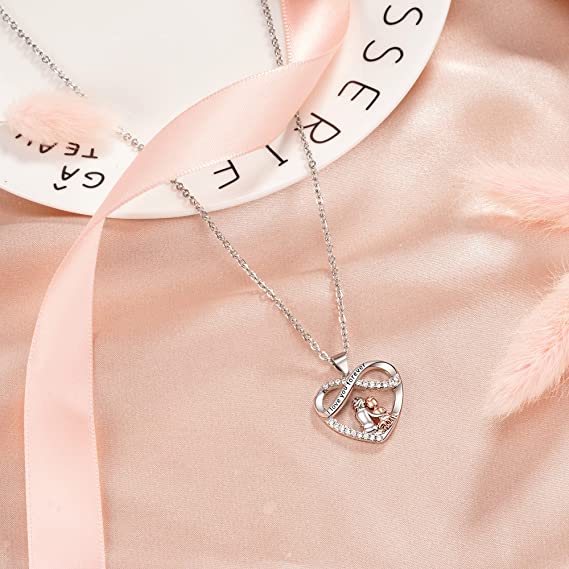 For Daughter - S925 You're My Life's Most Beautiful Chapter Infinity Heart Necklace