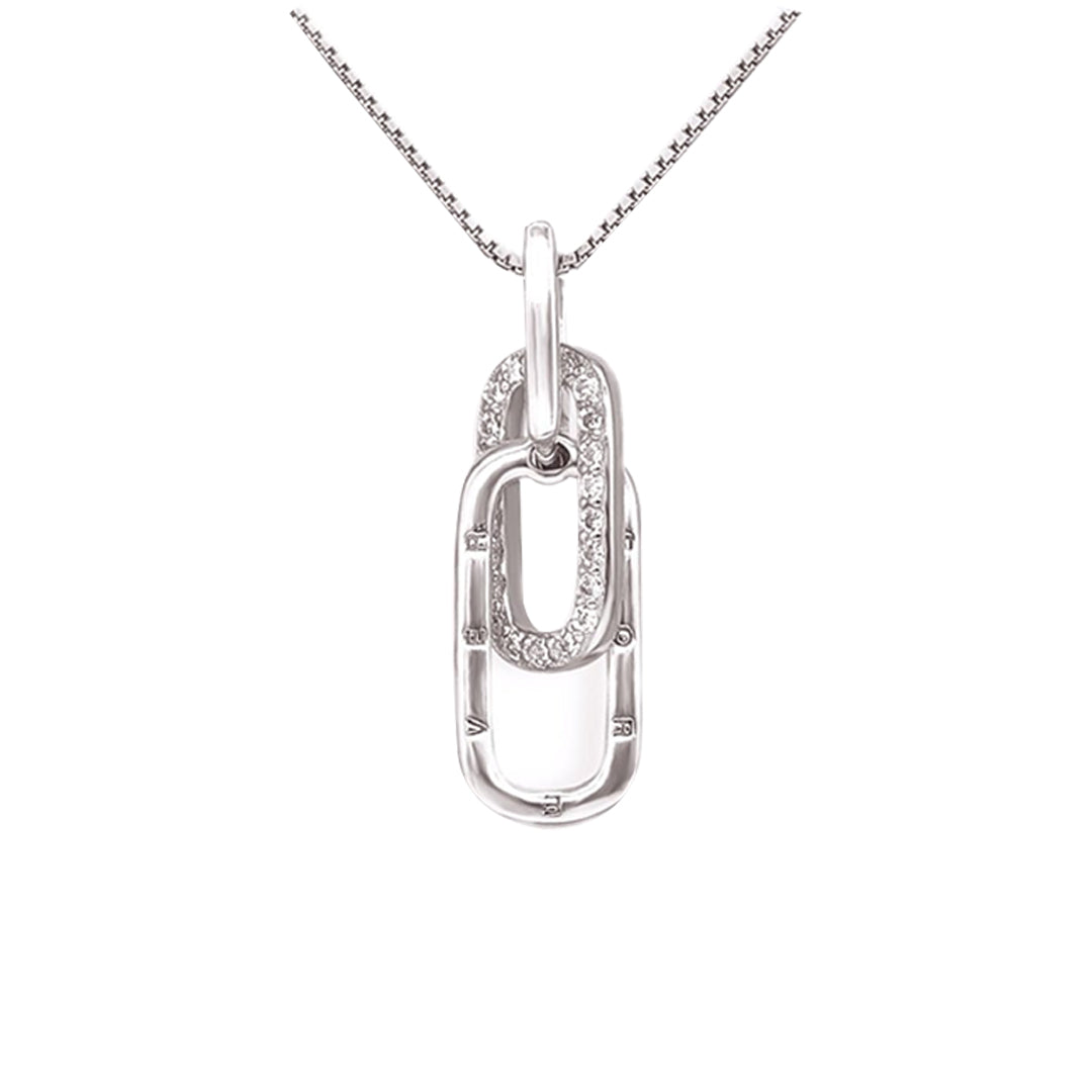 S925 The Love Between Aunt & Niece is Forever Sterling Silver Circle Necklace